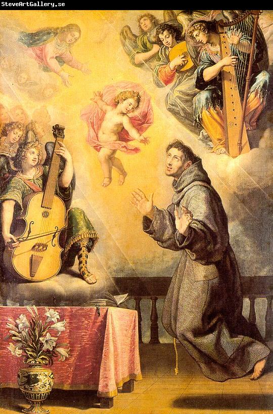 CARDUCHO, Vicente The Vision of St. Anthony of Padua sdf